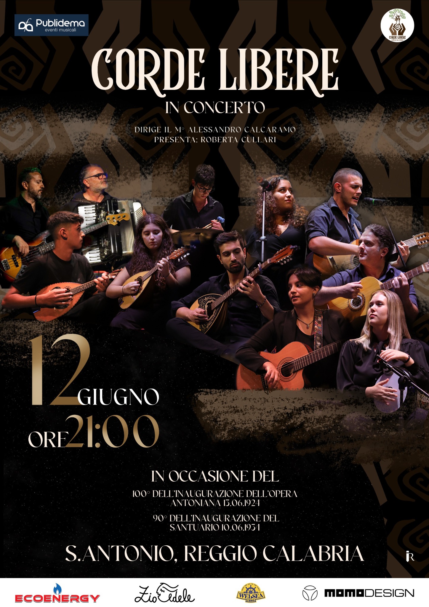 Locandina del concerto per Sant’Antonio di Padova