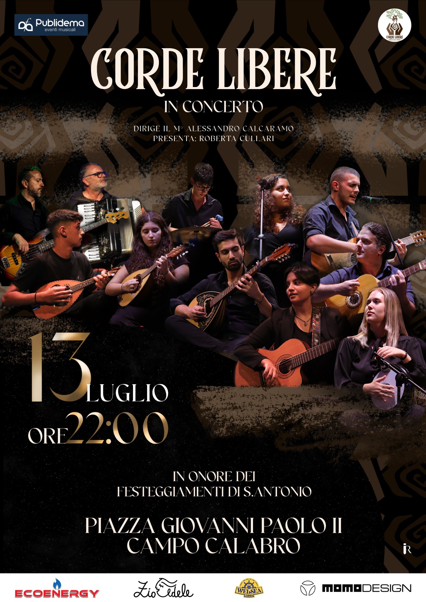 Locandina del concerto per Sant’Antonio da Padova