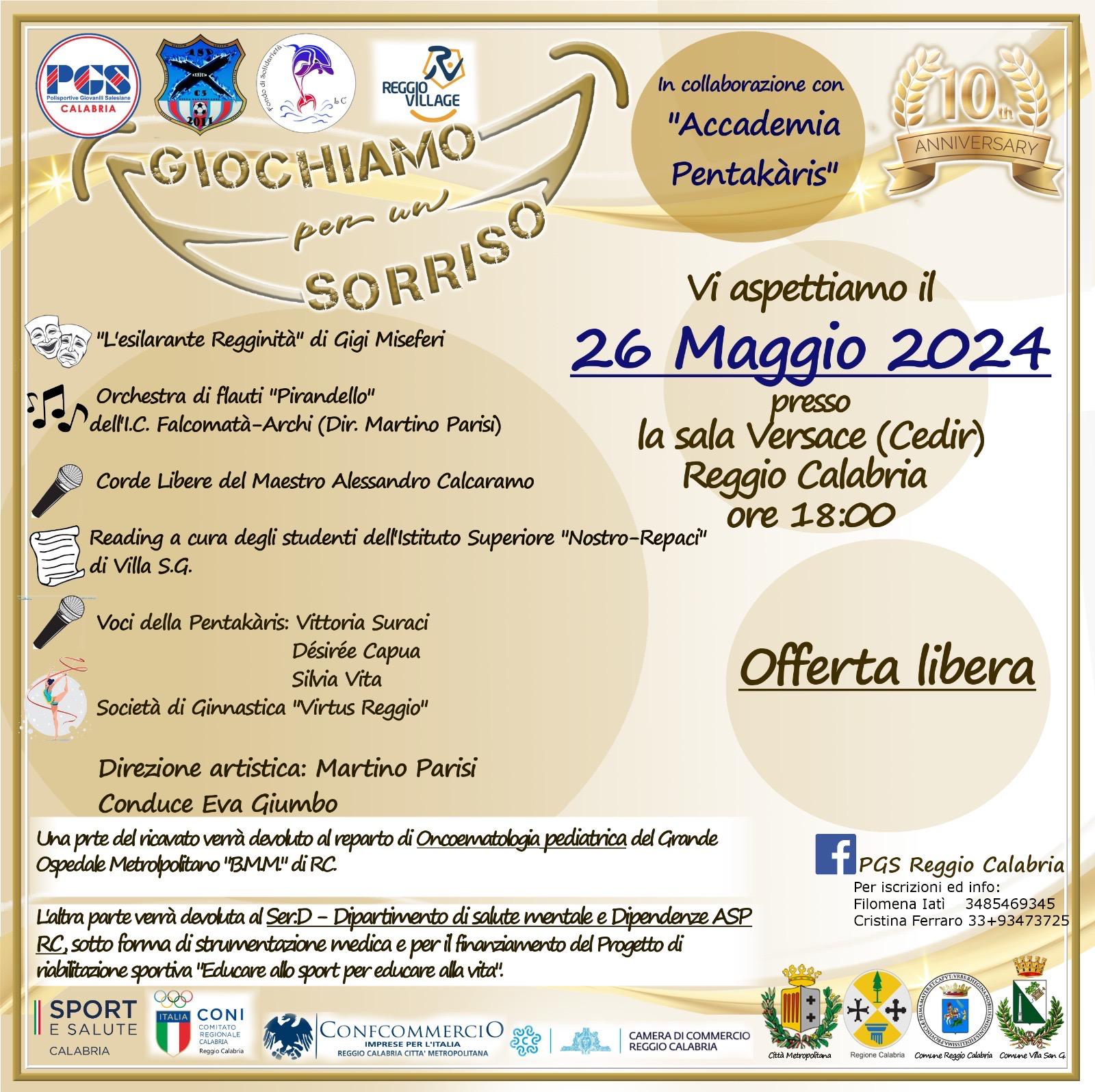 Locandina Giochiamo per un sorriso