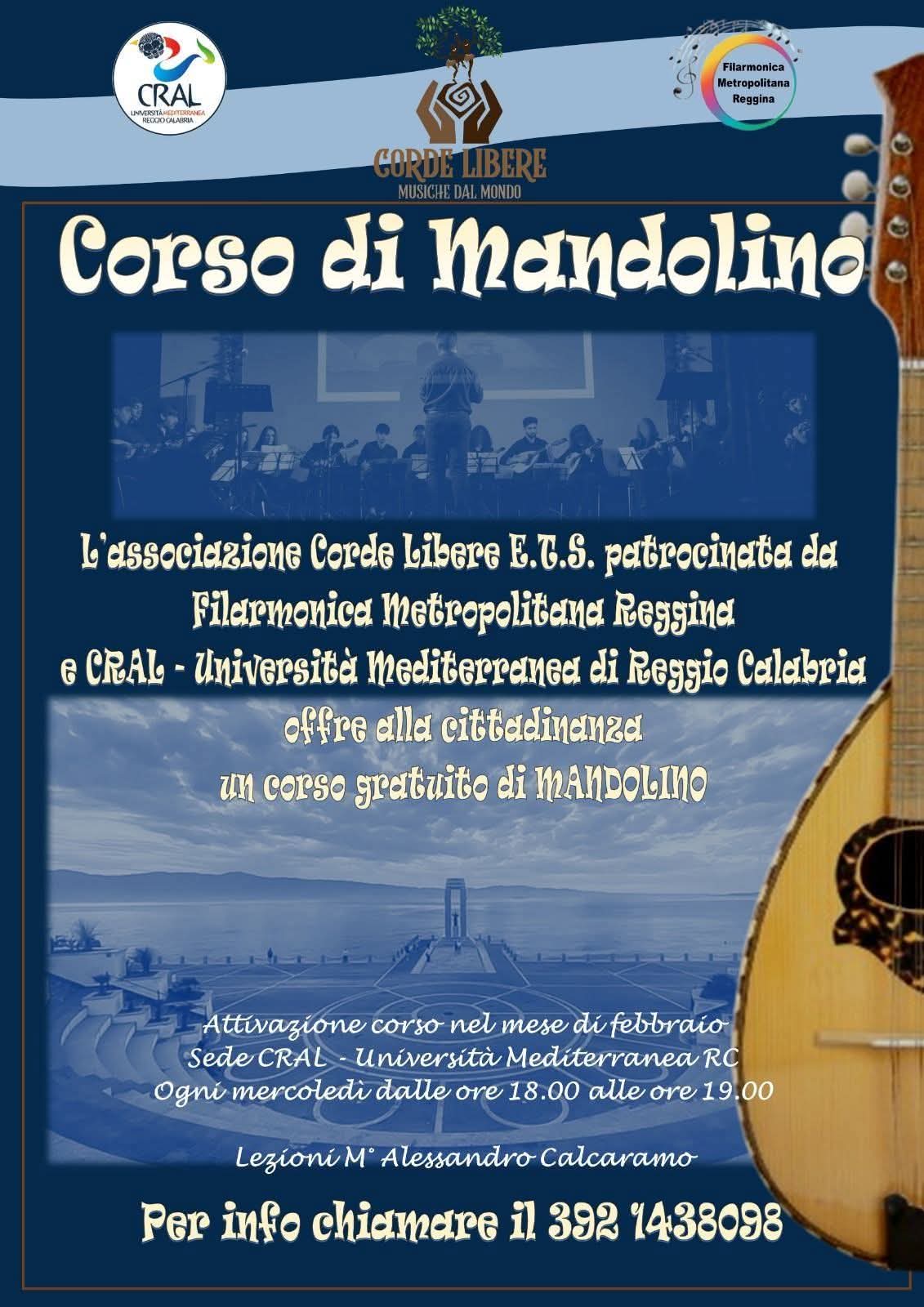 Locandina del primo corso di mandolino